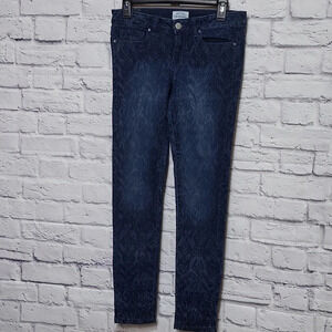 Aeropostale Jegging women's 3 / 4 regular  Lola pattern‎ blue denim pockets